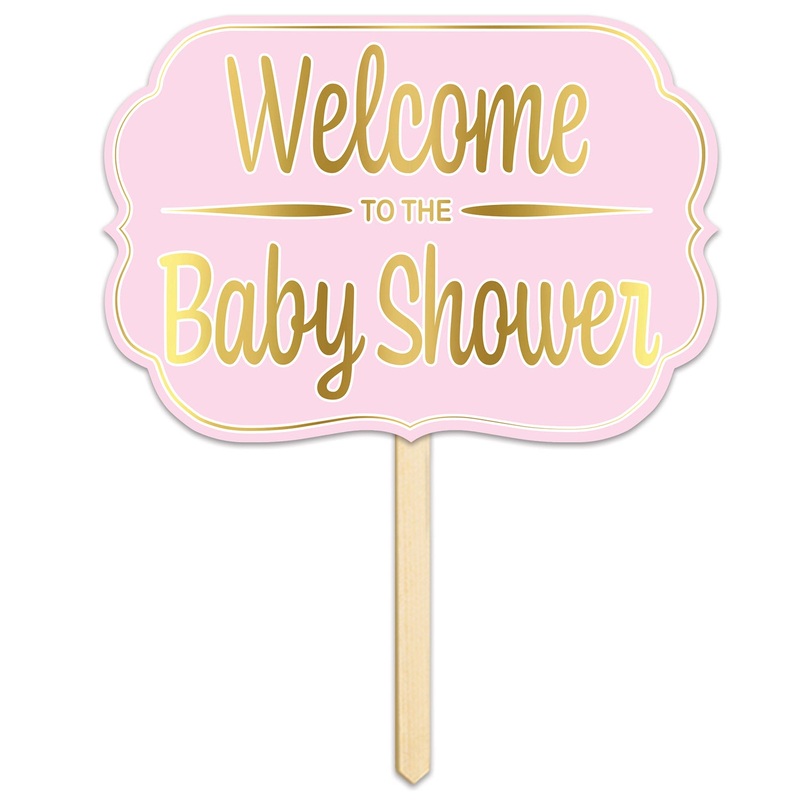 Welcome To The Baby Shower Foil Yard Sign | Baby Shower