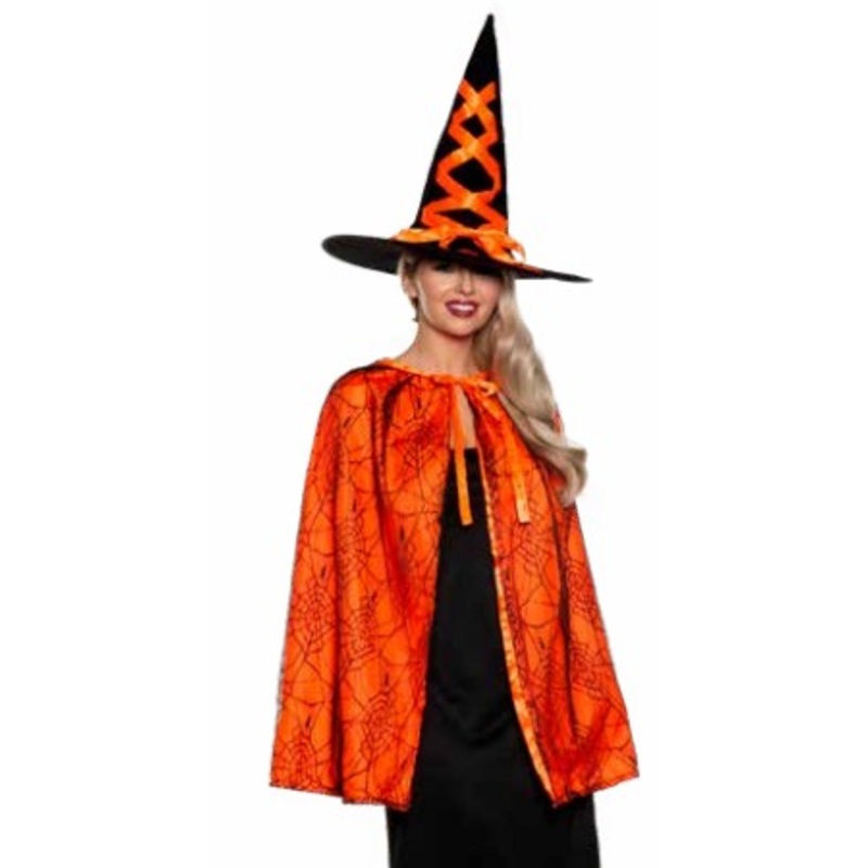 Witch Cape & Hat | Orange