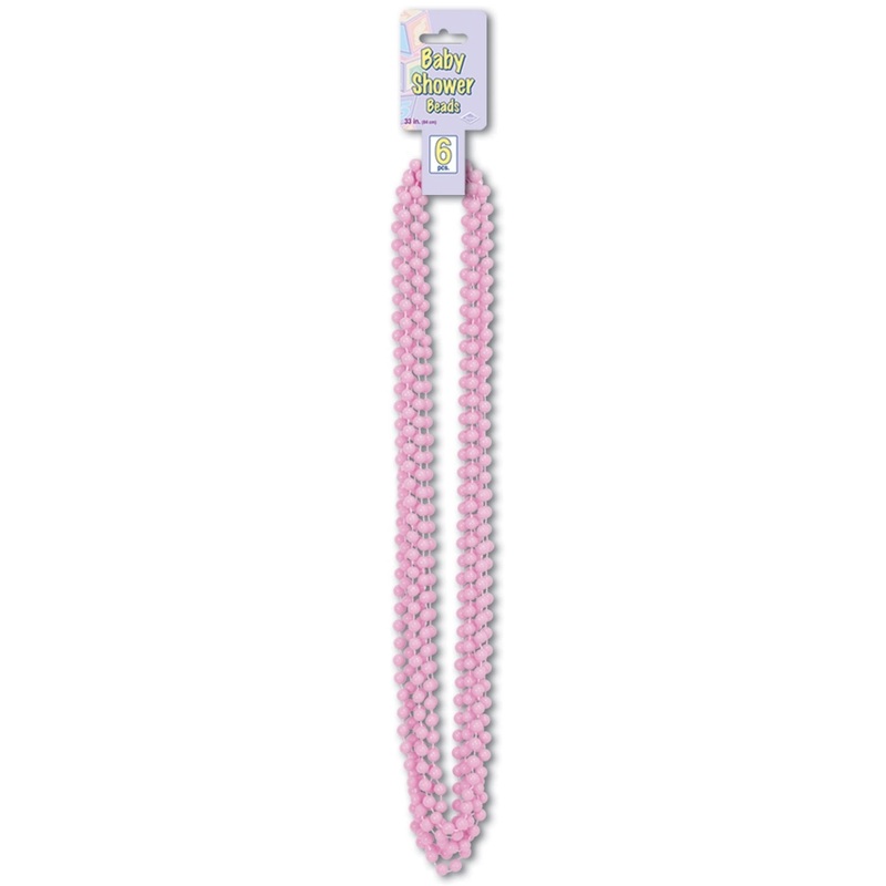 Bead Necklaces 6ct - Pink | Baby Shower