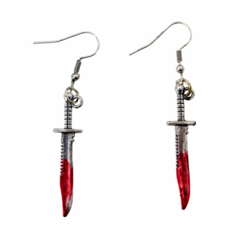 BLOODY KNIFE EARRINGS