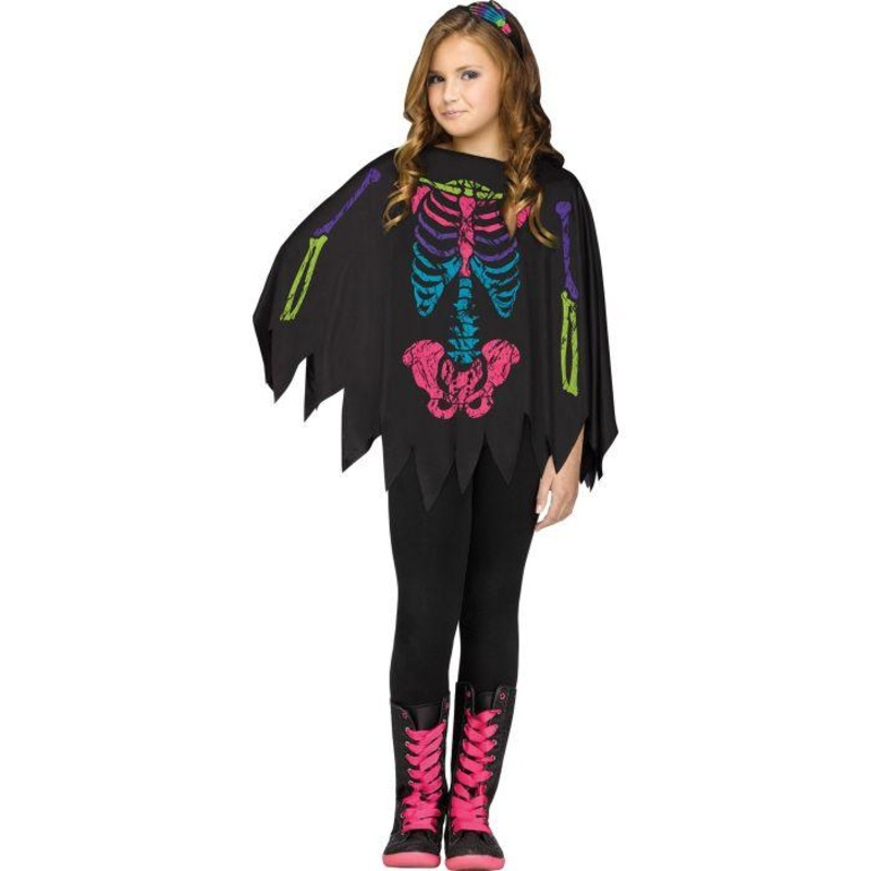 Color Bones Poncho Child