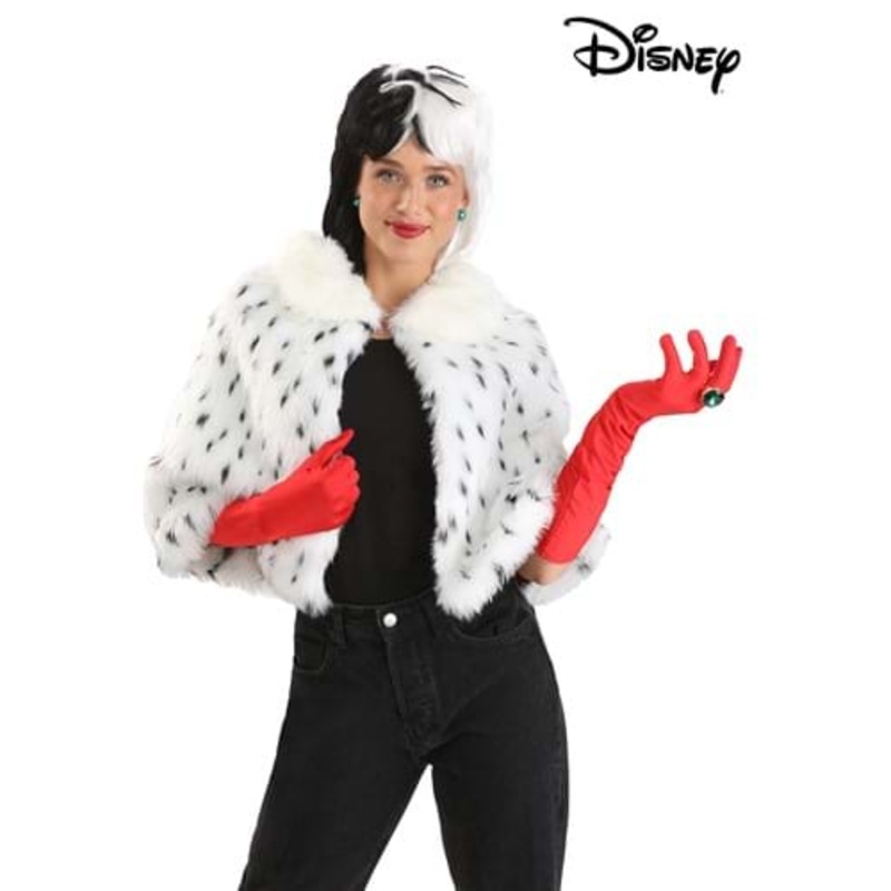Disney 101 Dalmatians Cruella Capelet & Gloves Costume Kit