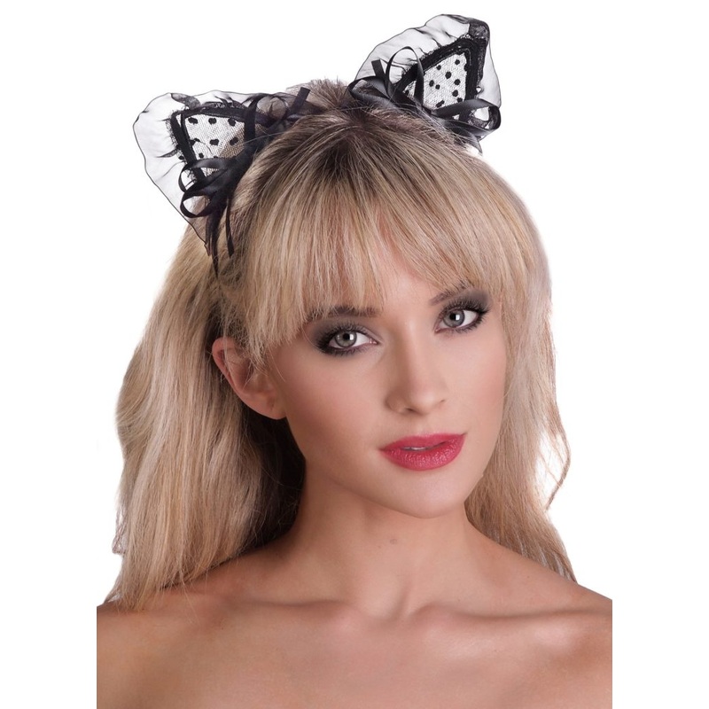 Lace Kitty Ears Headband