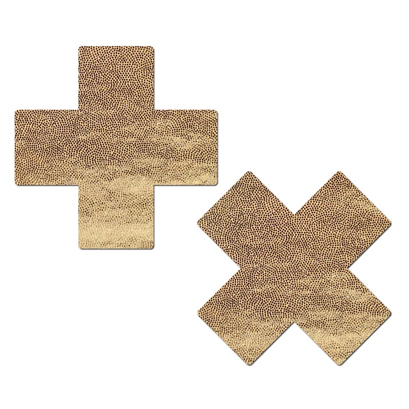Liquid Baby Gold Cross Nipple Pasties by Pastease