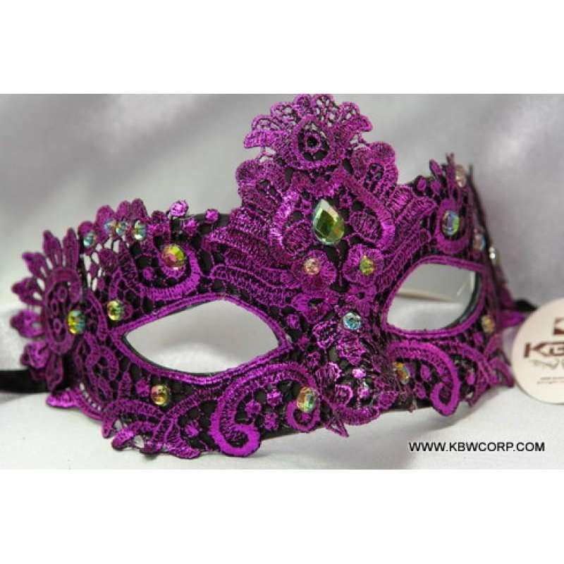 Purple Lace Eye Mask