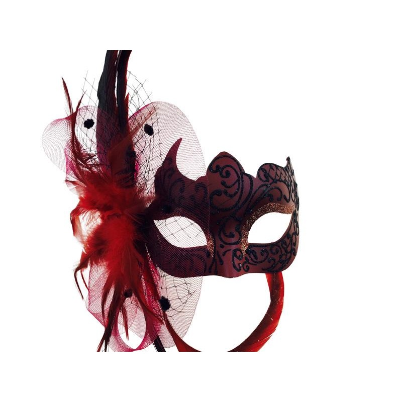 Red Veil Eye Mask