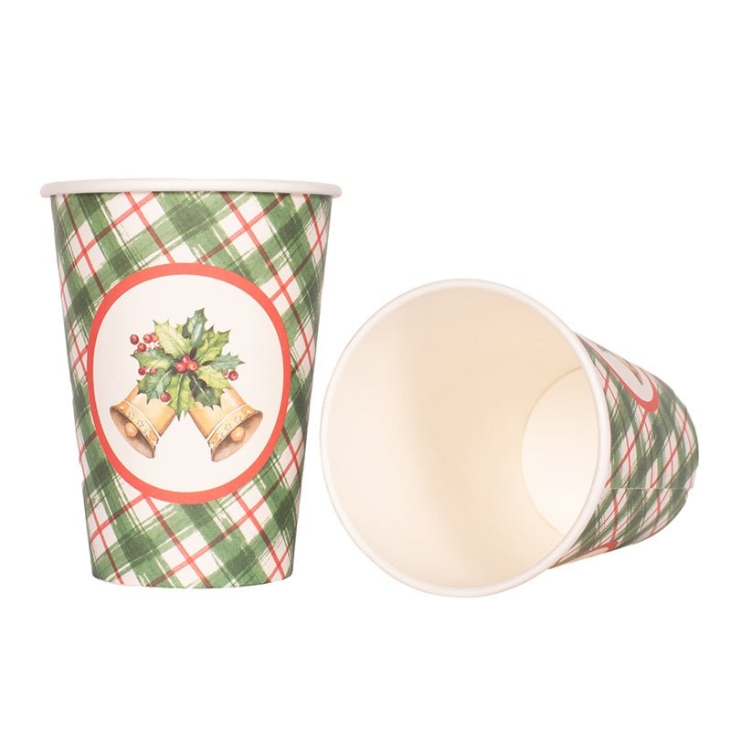 12pk Christmas Jingle Bells Paper Cups
