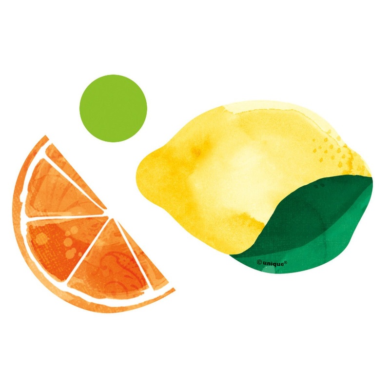 36pk Citrus Tropical Fruit Table Scatters