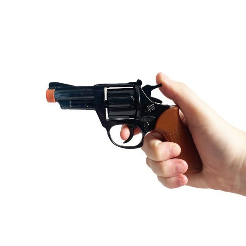 Die Cast Metal SWAT Police .38 Cap Gun 14cm