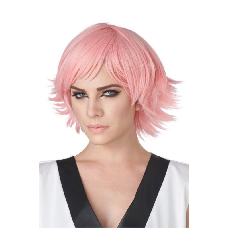 Feathered Anime Cosplay - Pink | Wig