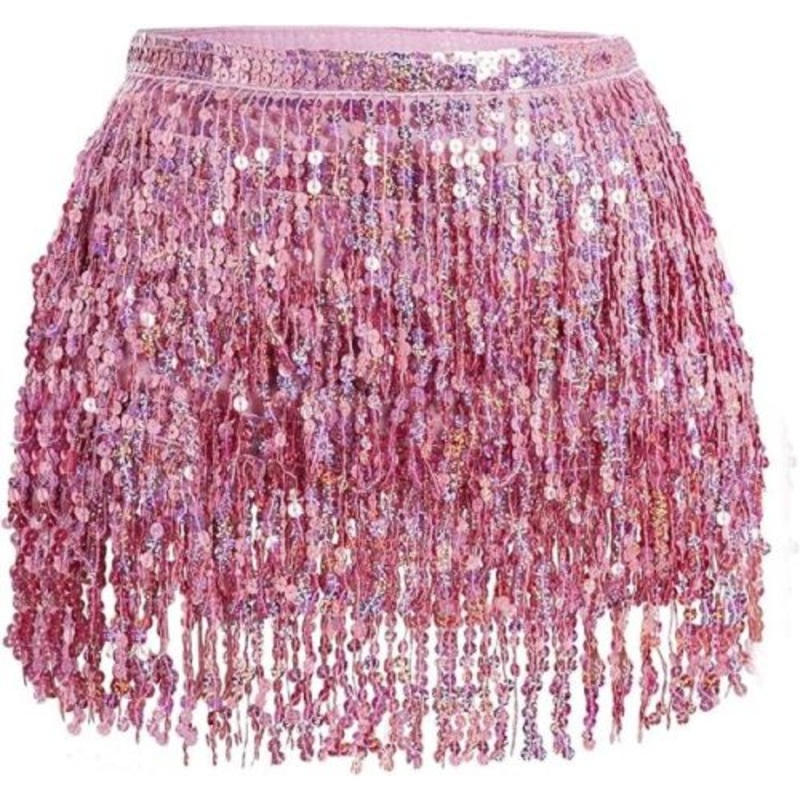 Fringe Skirt | Hot Pink
