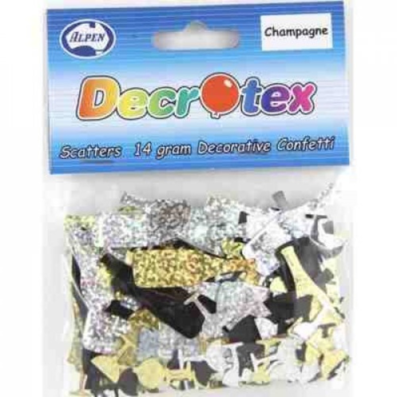 14g Holographic Champagne Table Confetti Scatters