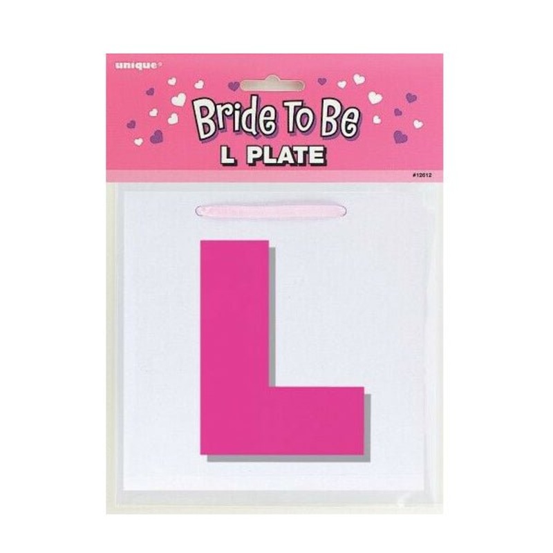 2pk Bride to Be L Plate