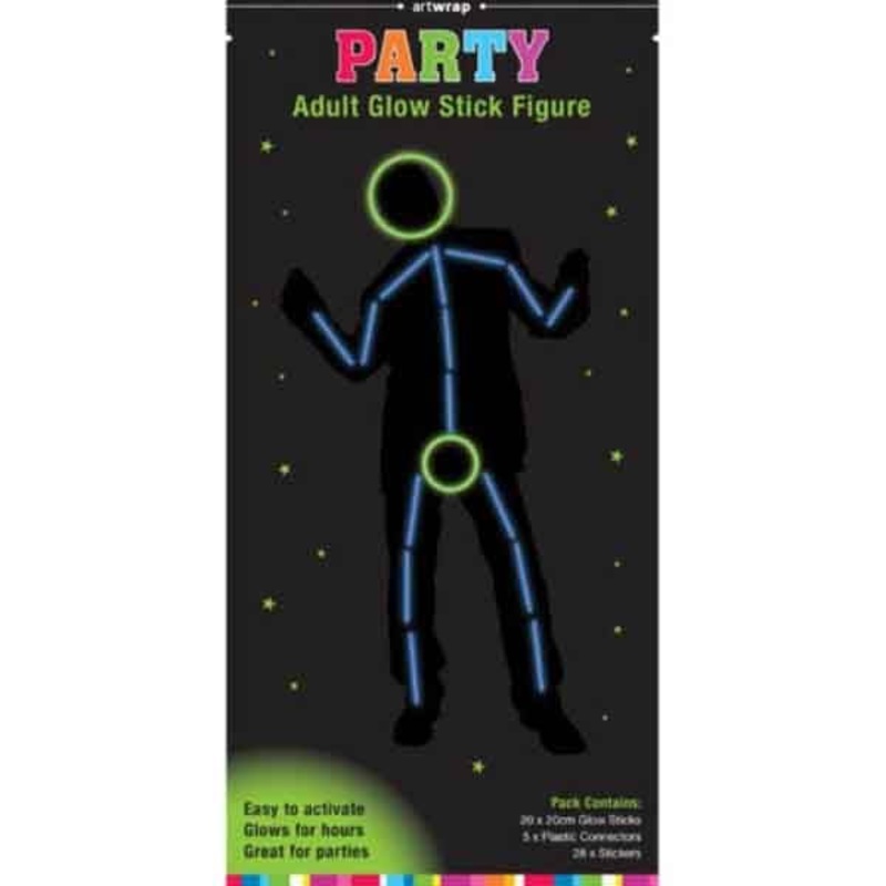 53pcs Glow Stick Figure Men Suit