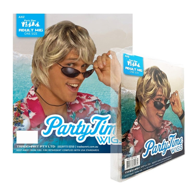 Adult Mens Ken Style Blonde Wig