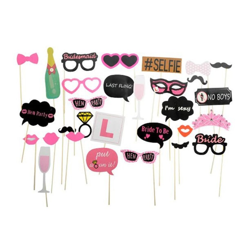 Deluxe Photo Booth Props - Team Bride