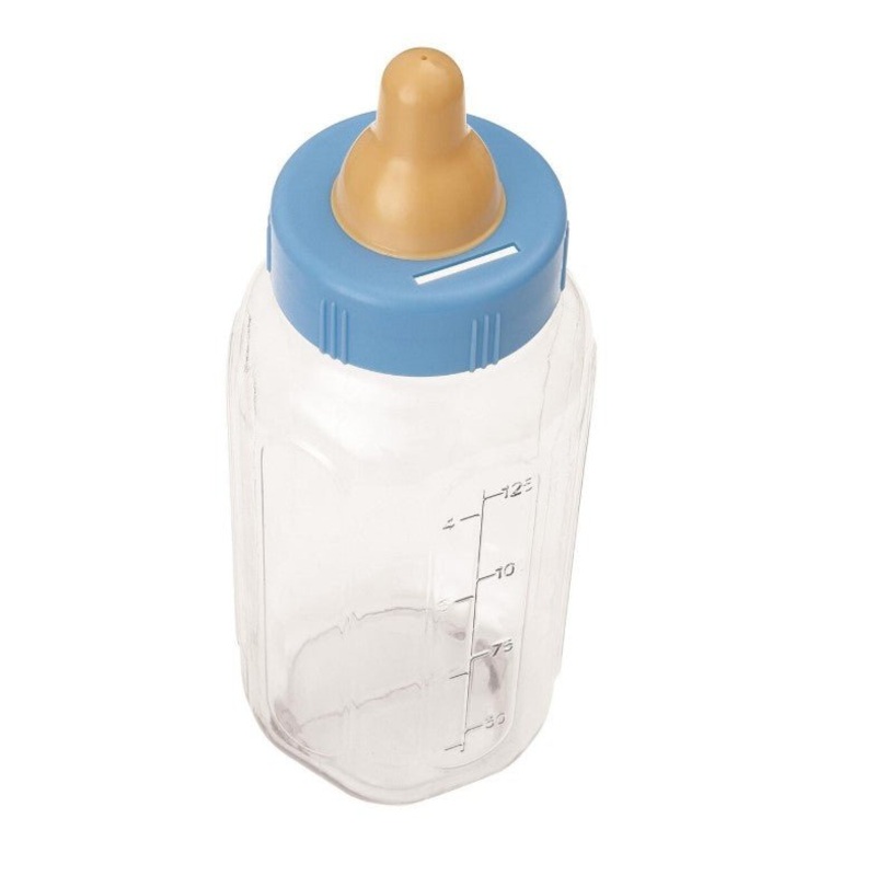 Jumbo Baby Bottle Bank - Blue