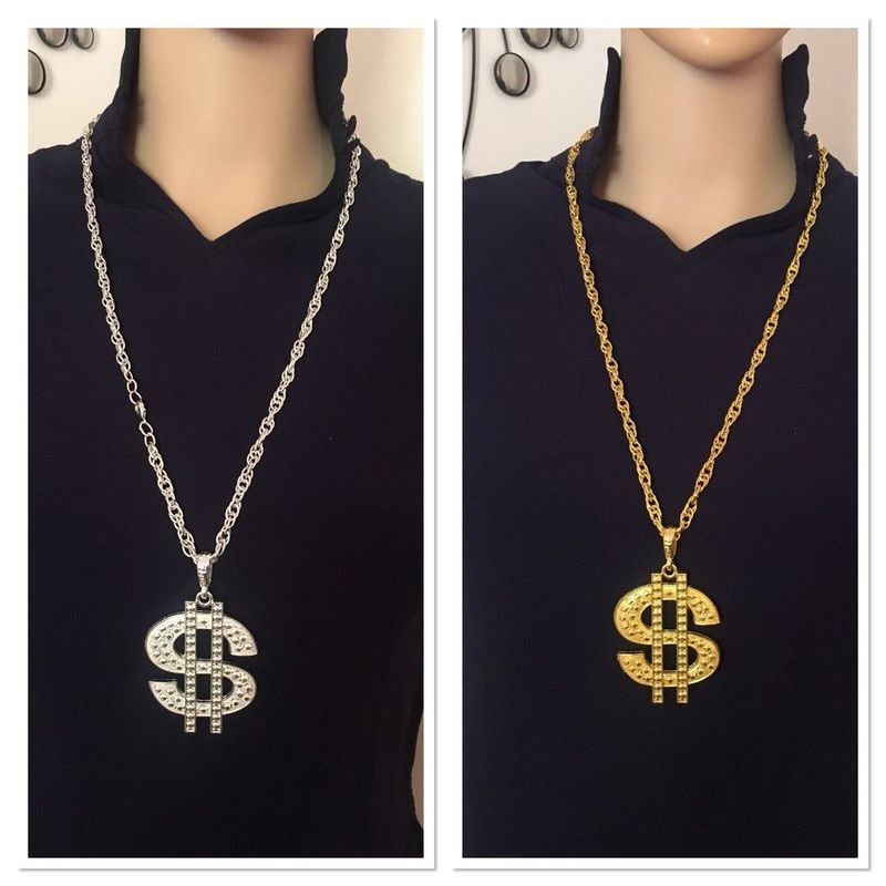 Metal Dollar Sign Necklace