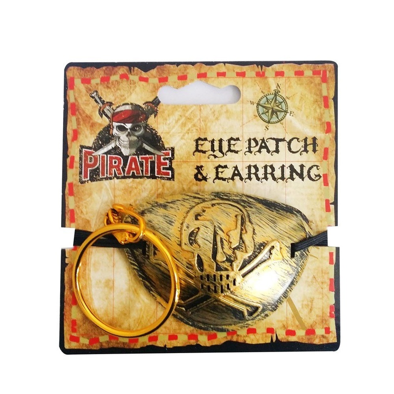 Pirate Eye Patch with Earring