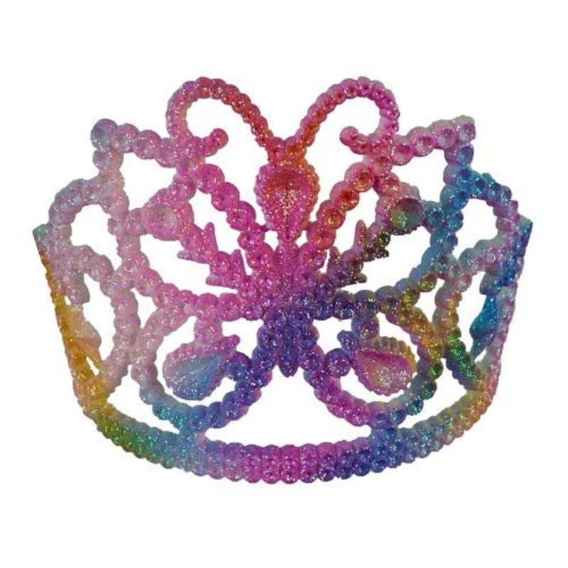 Rainbow Tiara with Butterfly
