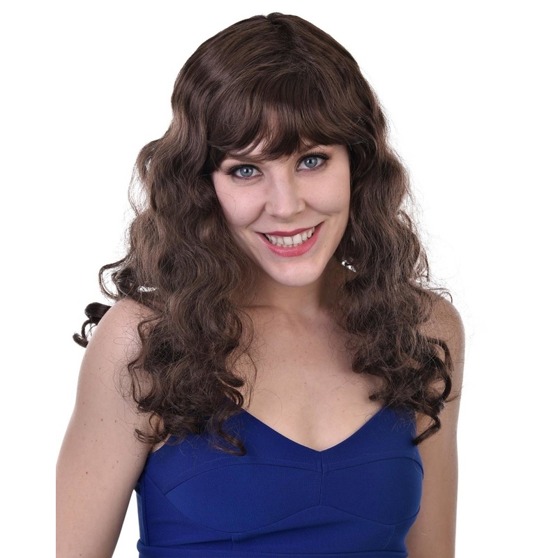 Tomfoolery Deluxe Isabella Long Brown Wig