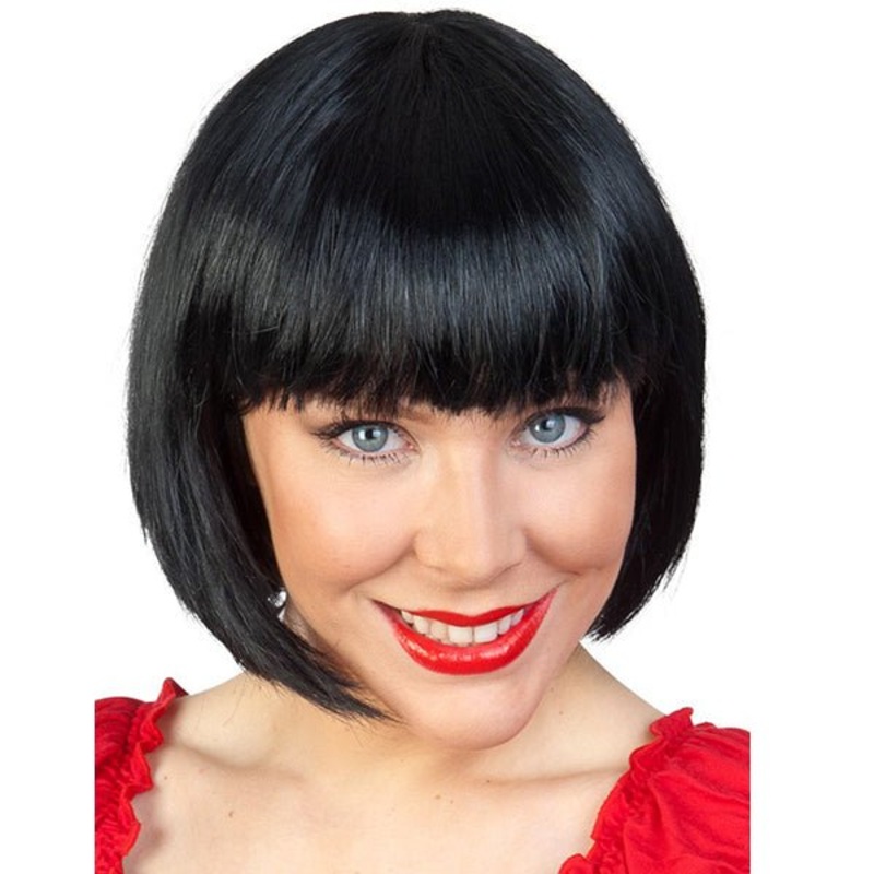 Tomfoolery Deluxe Paige Short Black Bob with fringe