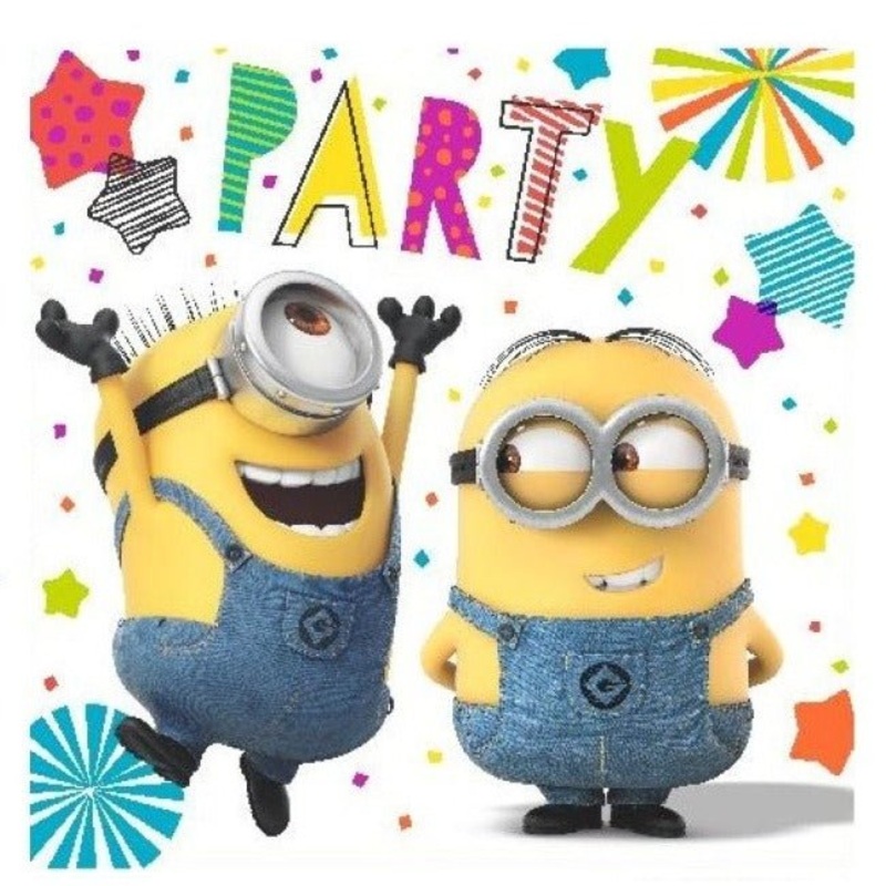 16pk Despicable Me Minion Napkins Serviettes