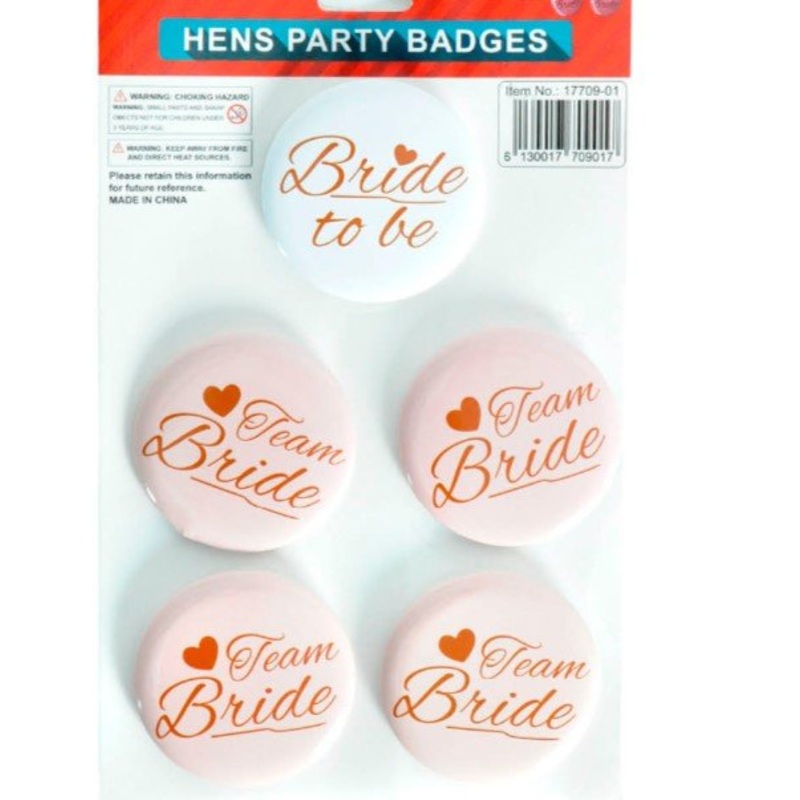 5pk Bride to Be Team Bride Badge