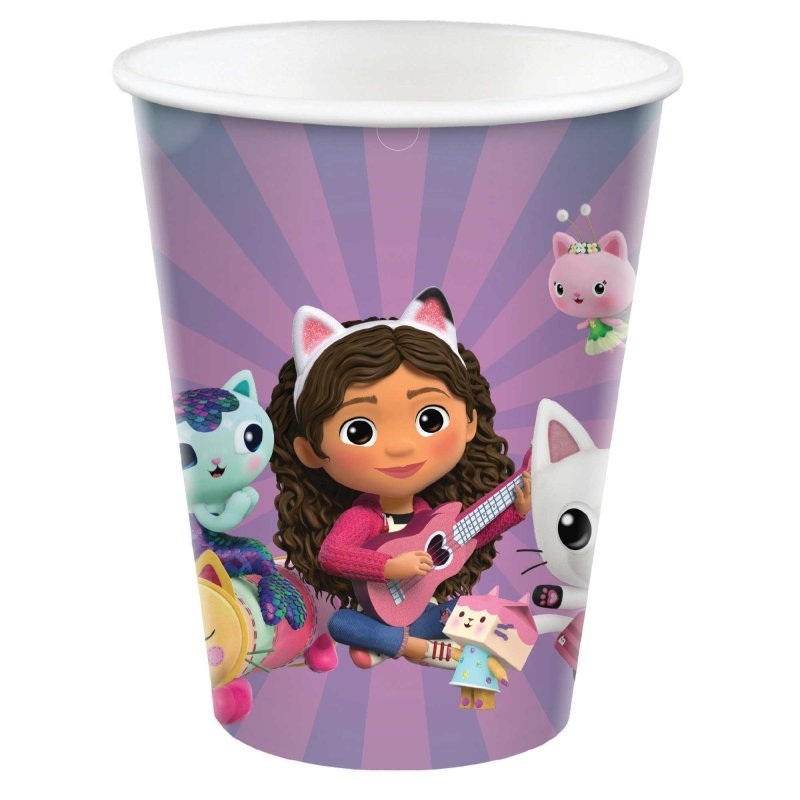 8pk Gabby's Dollhouse Birthday Paper Cups