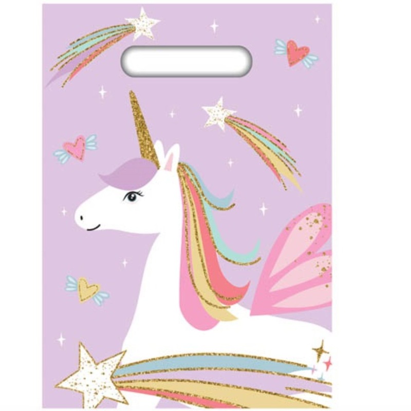 8pk Unicorn Party Gift Bags