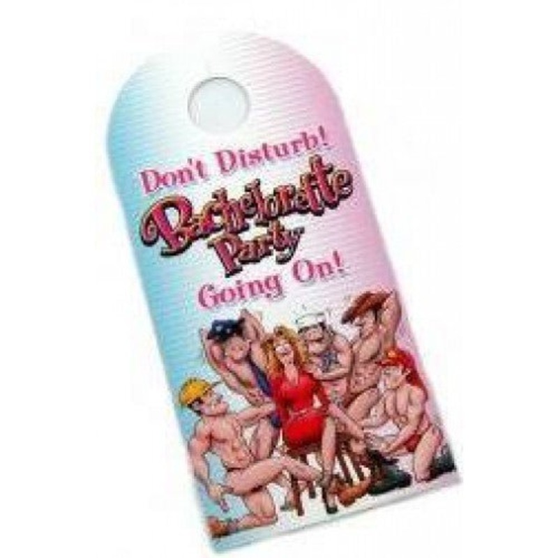 Bachelorette Party Don't Disturb Novelty Sign Door Hanger
