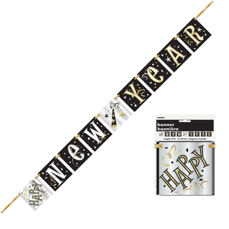 Happy New Year Block Banner 1.52m