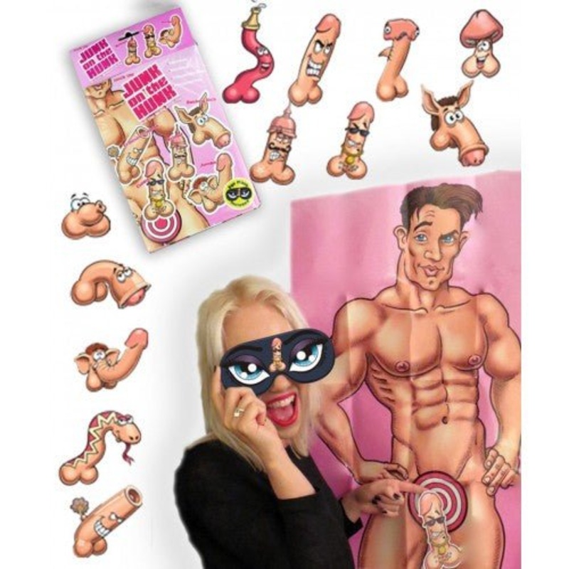 Hens Night Pink the Junk on the Hunk Bachelorette Party Game
