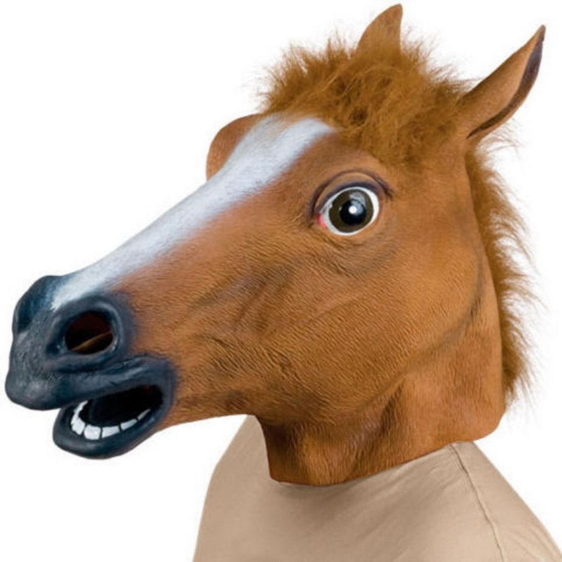 Latex Horse Head Mask