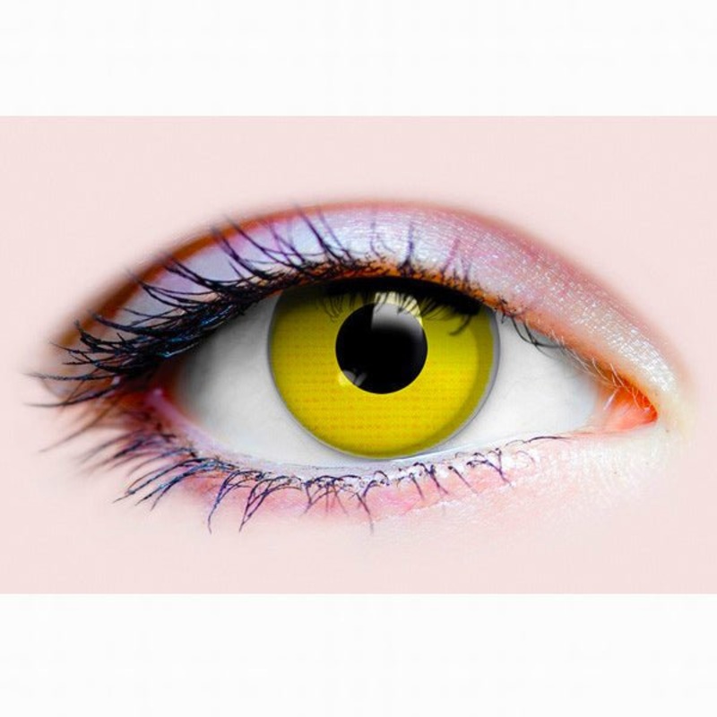 Primal Raven Yellow Coloured Halloween Costume Contact