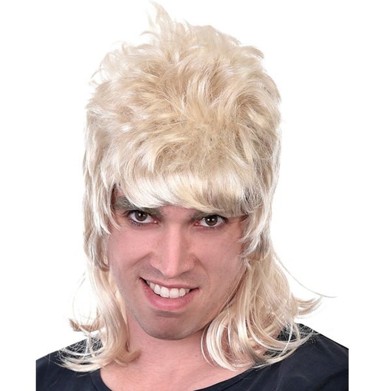 Tomfoolery Deluxe Dazza Mullet Blonde Wig