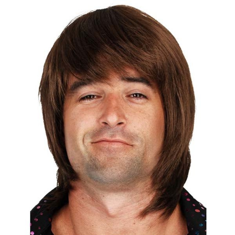 Tomfoolery Deluxe Greg Shaggy Brown Wig