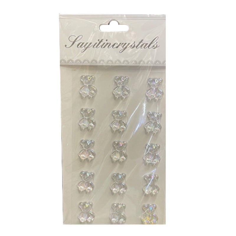 15pk 3D Decorative Mini Bear Stickers