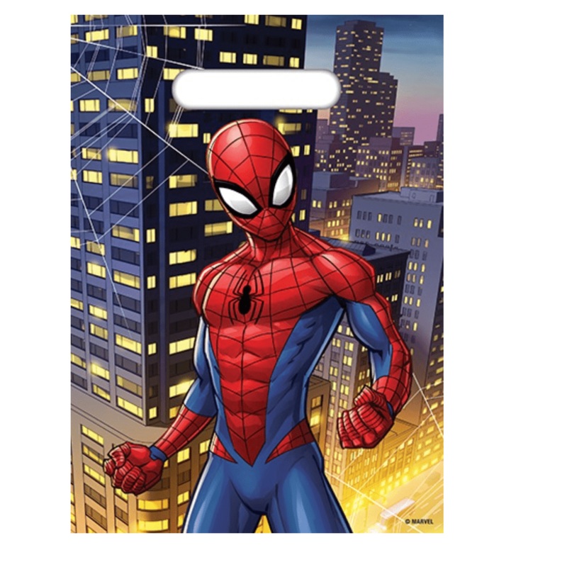 8pk Spiderman Party Loot Bags