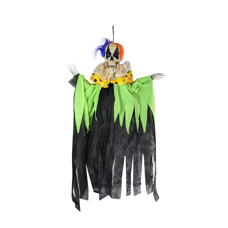90cm Hanging Light Up Clown Halloween Decoration