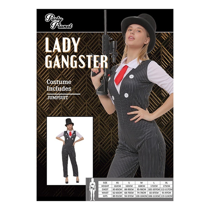 Adult 20s Gangster Lady Costume
