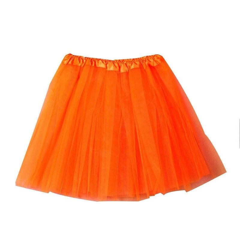 Adult 3 Layers Tulle Tutu - Orange