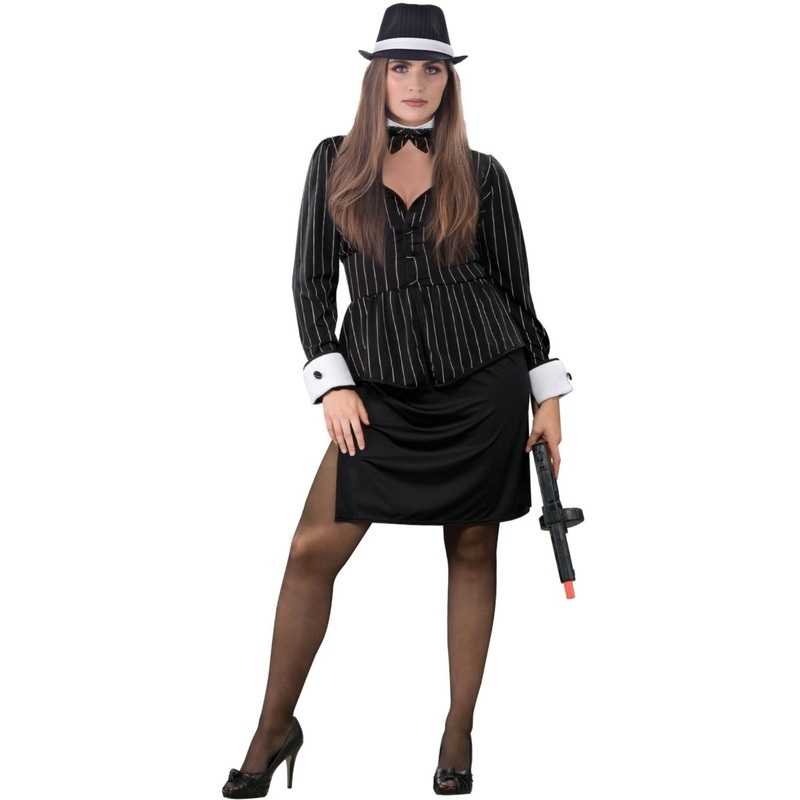 Adult Gangster Woman Costume