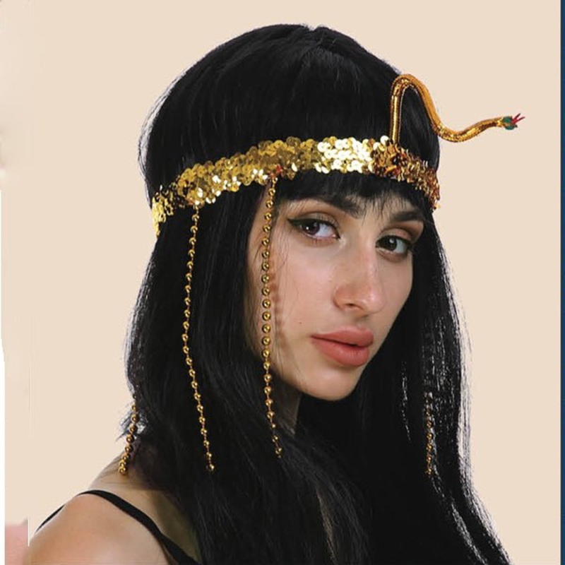 Egyptian Cleopatras Gold Snake Headband