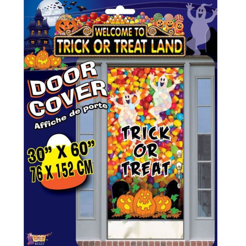 Halloween Trick or Treat Land Door Poster