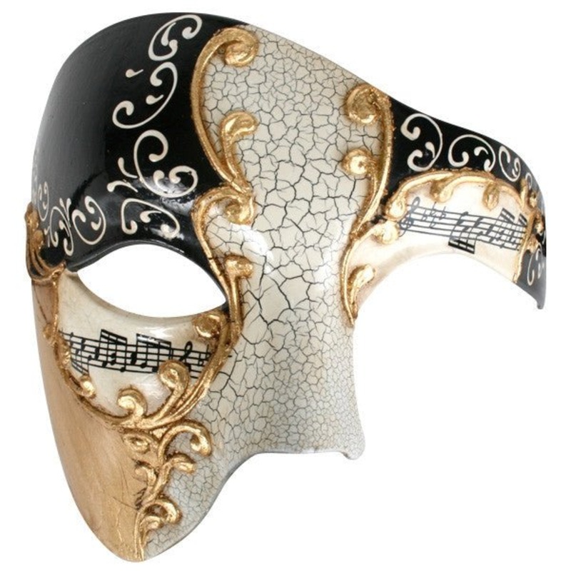 Maestro Black & Gold Masquerade Eye Mask