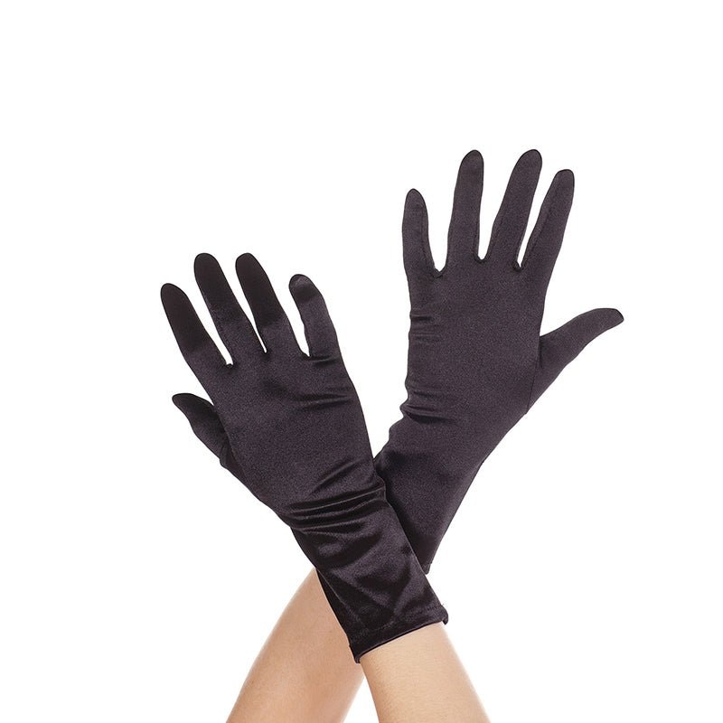 Medium Long Gloves - Black