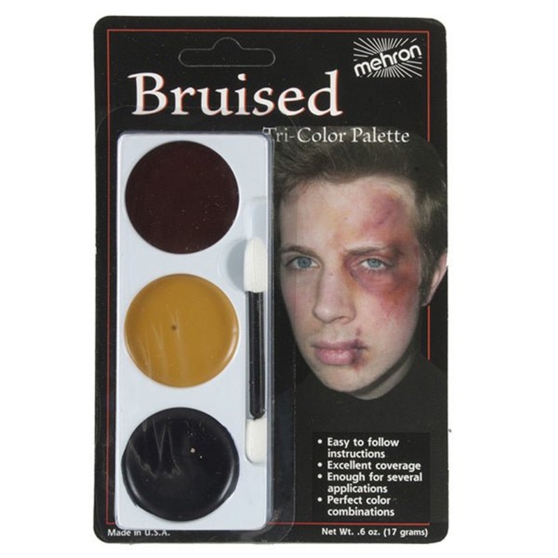 Mehron Tri-Colour Make-up Palette - Bruise