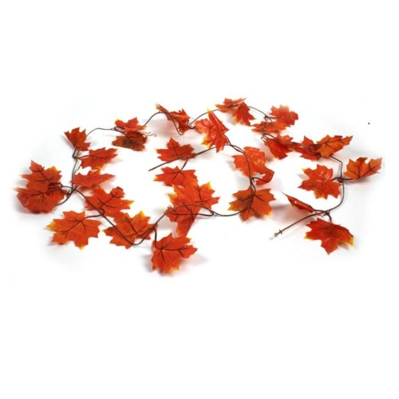 Orange Artificial Leaf Vines 2m