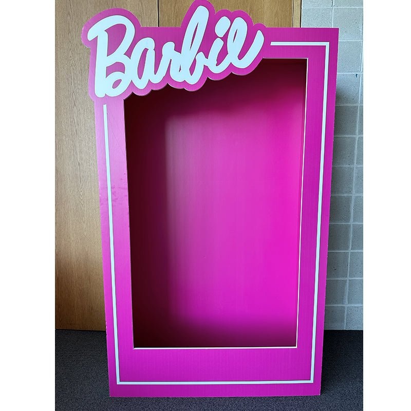 Party Hire - 1.8m Barbie Box Step in Photo Prop